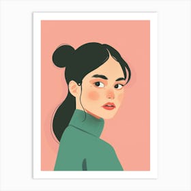 Portrait Of A Woman 480 Art Print