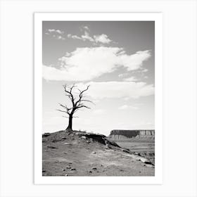 Arizona, Usa, Black And White Analogue Photograph 1 Art Print