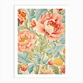 Floral Wallpaper 386 Art Print