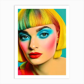 Joey King Colourful Pop Movies Art Movies Art Print