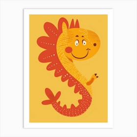 Dragon Letter S Art Print