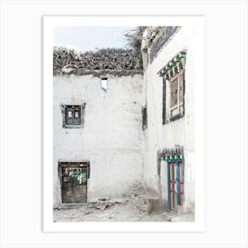 Tibetan Village In The Himalayas In Asia Art Print