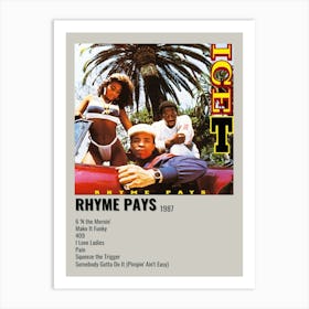 Rhyme Pays 1987 Poster Art Print