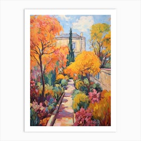 Autumn Gardens Painting Giardini Botanici Villa Taranto Italy 1 Art Print