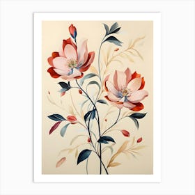 Flowers On A Branch Art Print