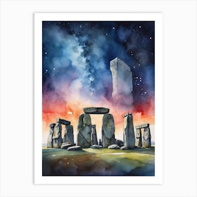 Stonehenge 1 Art Print