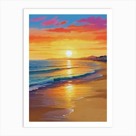 209.Golden sunset,San Francisco,USA. Art Print