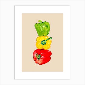 Three Peppers Art Print