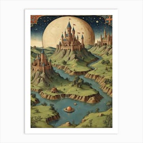 Fairytale Landscape Art Print