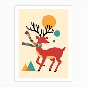 Deer Autumn Art Print
