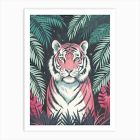 Tiger And Tropical Nature 1 Art Print