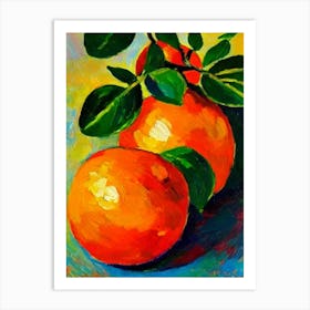 Grapefruit Vibrant Matisse Inspired Painting Fruit Art Print
