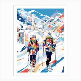 Hakuba   Nagano Japan, Ski Resort Illustration 0 Art Print