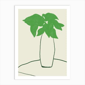 Plant In A Vase Art Print