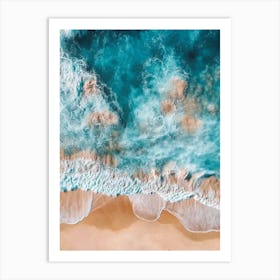 Aerial View Of A Beach 92 Art Print