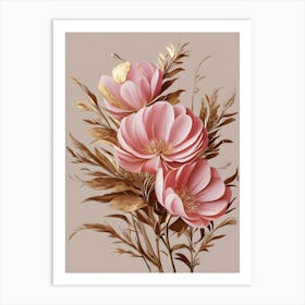 Pink Flowers 6 Art Print