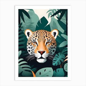 Leopard In The Jungle 2 Art Print