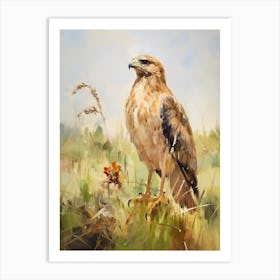 Bird Painting Red Tailed Hawk 2 Art Print