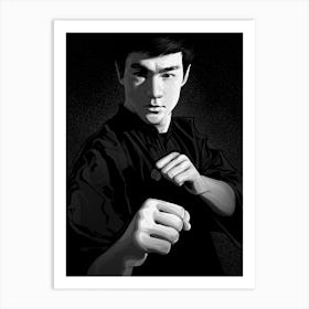 Bruce Lee Fists Art Print