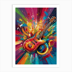 Guitar Canvas Print 1 Art Print