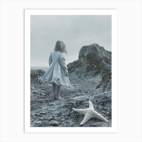 Little Girl With Starfish Art Print