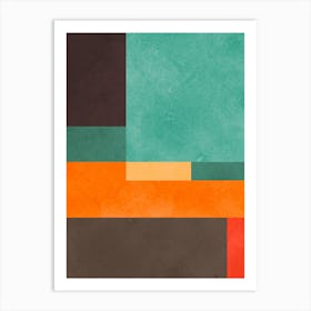 Color geometry in harmony 2 Art Print