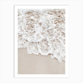Neutral Sandy Waves Art Print