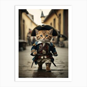 Pirate Cat Art Print