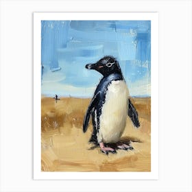 Adlie Penguin Salisbury Plain Oil Painting 1 Art Print