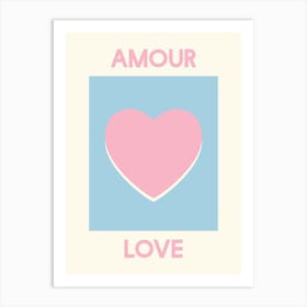 Amour Blue Art Print