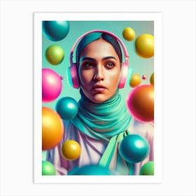 Hijab Art Art Print