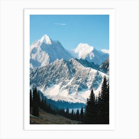 Snowy Mountains 1 Art Print