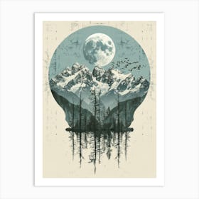 Moon In The Sky 9 Art Print