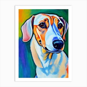 Dachshund Fauvist Style Dog Art Print