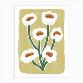 White Daisy 1 Art Print