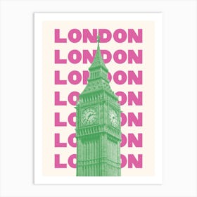 London Pink Art Print