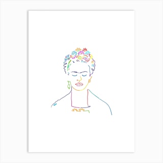 Frida Colors Art Print