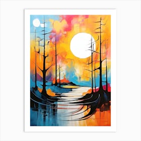 Sunset Painting 2 Art Print