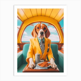 A Beagle Dog 2 Art Print