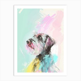 Wirehaired Pointing Griffon Dog Watercolour Illustration Art Print