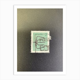 Canadian Postage Stamp Art Print