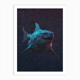 Blue Shark Art Print