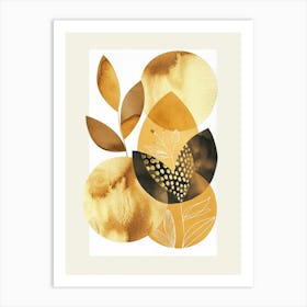 Gold Leaf 3 Art Print