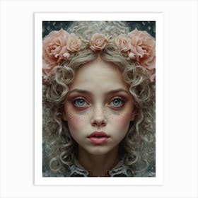 Portrait of a magical fairy 2 Art Print