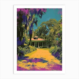 Audubon Park And Zoo Storybook Illustration 1 Art Print