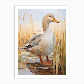 Bird Painting Duck 3 Art Print