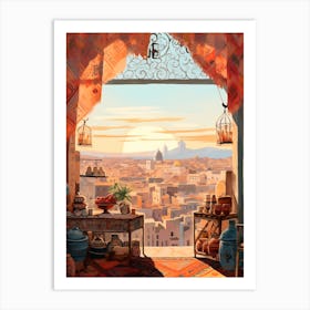 Marrakech Morocco 2 Illustration Art Print