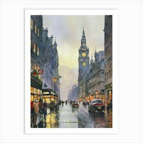 Edinburgh Cityscape Art Print