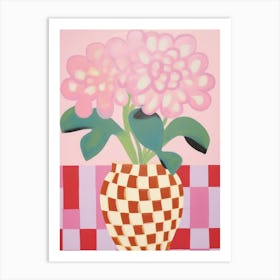 Hydrangeas Flower Vase 3 Art Print