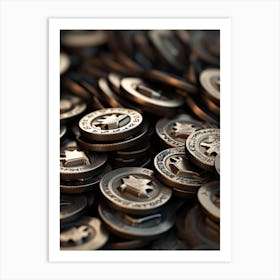 Pile Of Coins Art Print